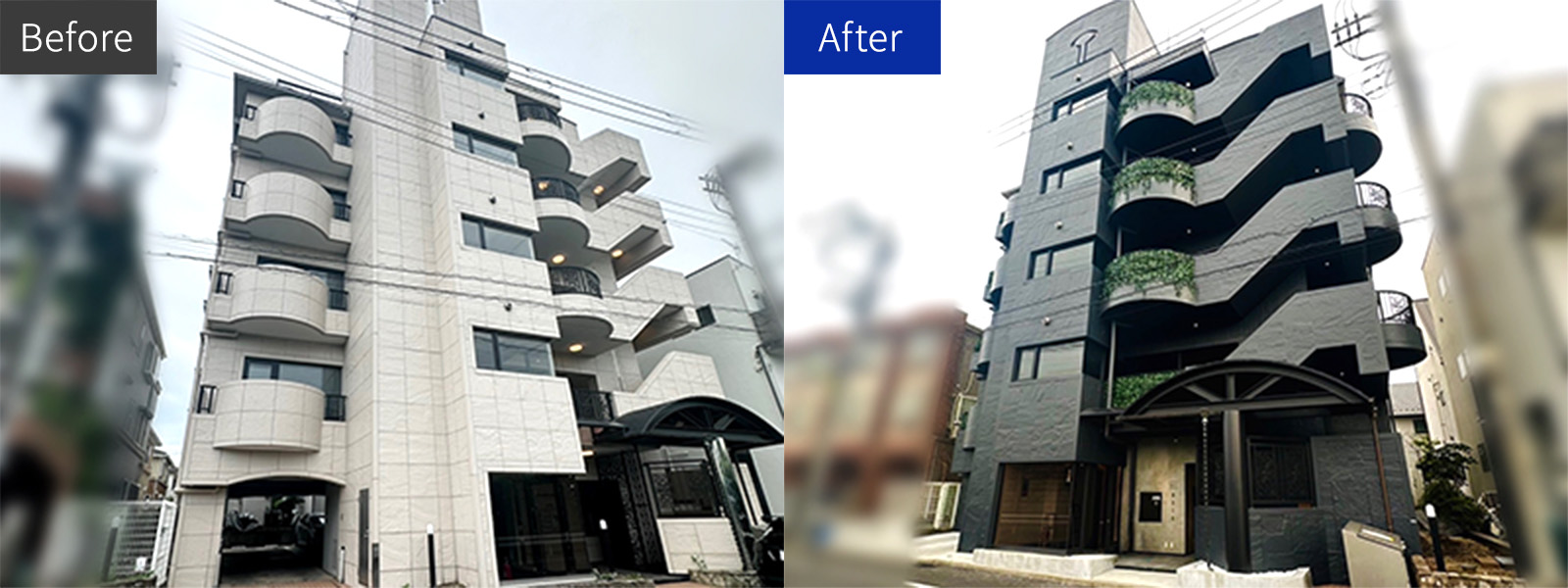 ファサード・エントランスデザイン工事 施工例1